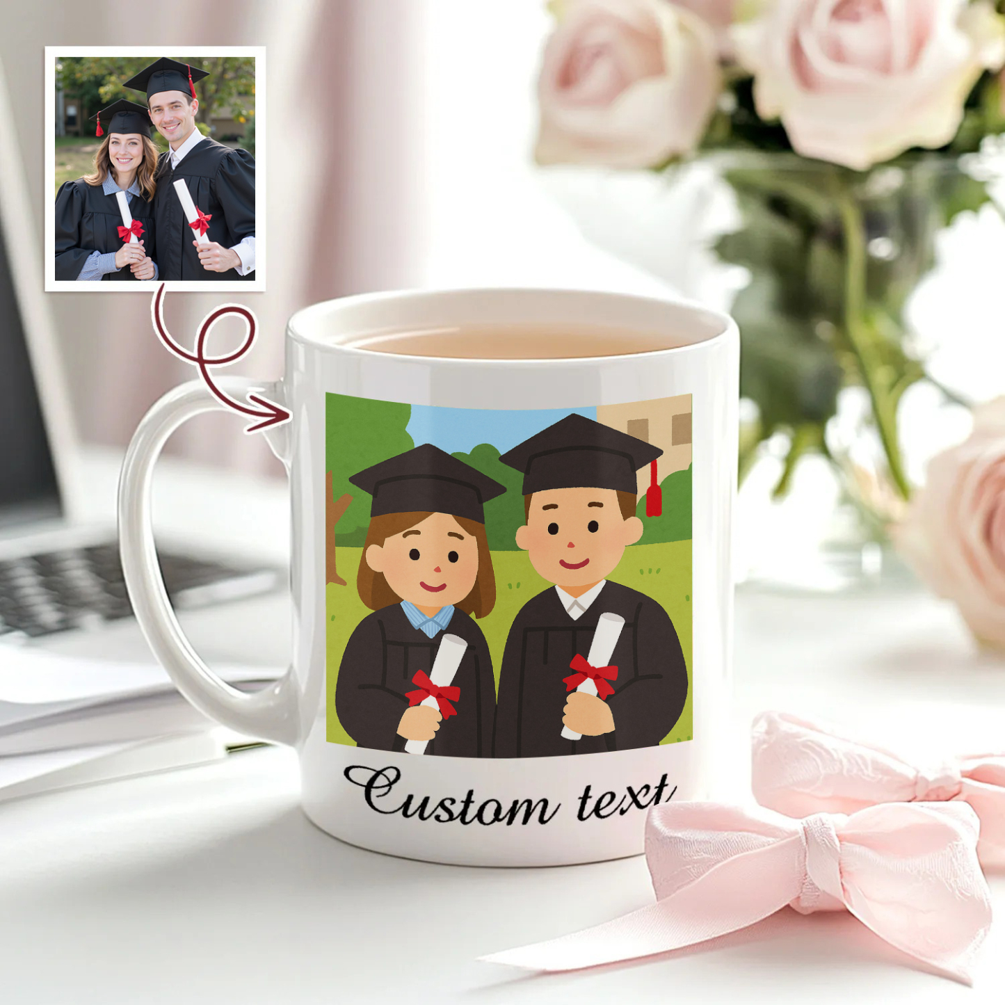 Various Fun Customization  Anime Style Customized Mugs Gift for Graduation