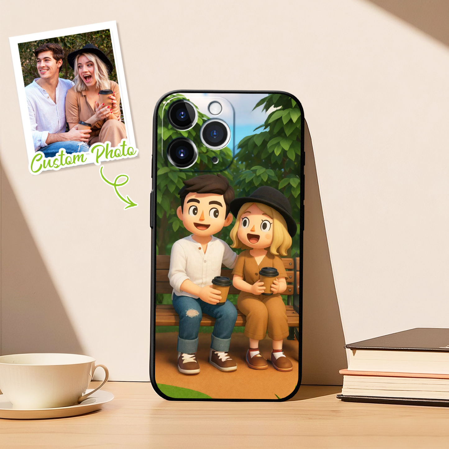 Custom Photo Phone Case Anime Portrait Personalized Phone Case A Variety of Cartoon Style