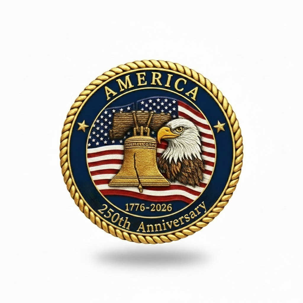 America 250th Anniversary Hat & Coin Set