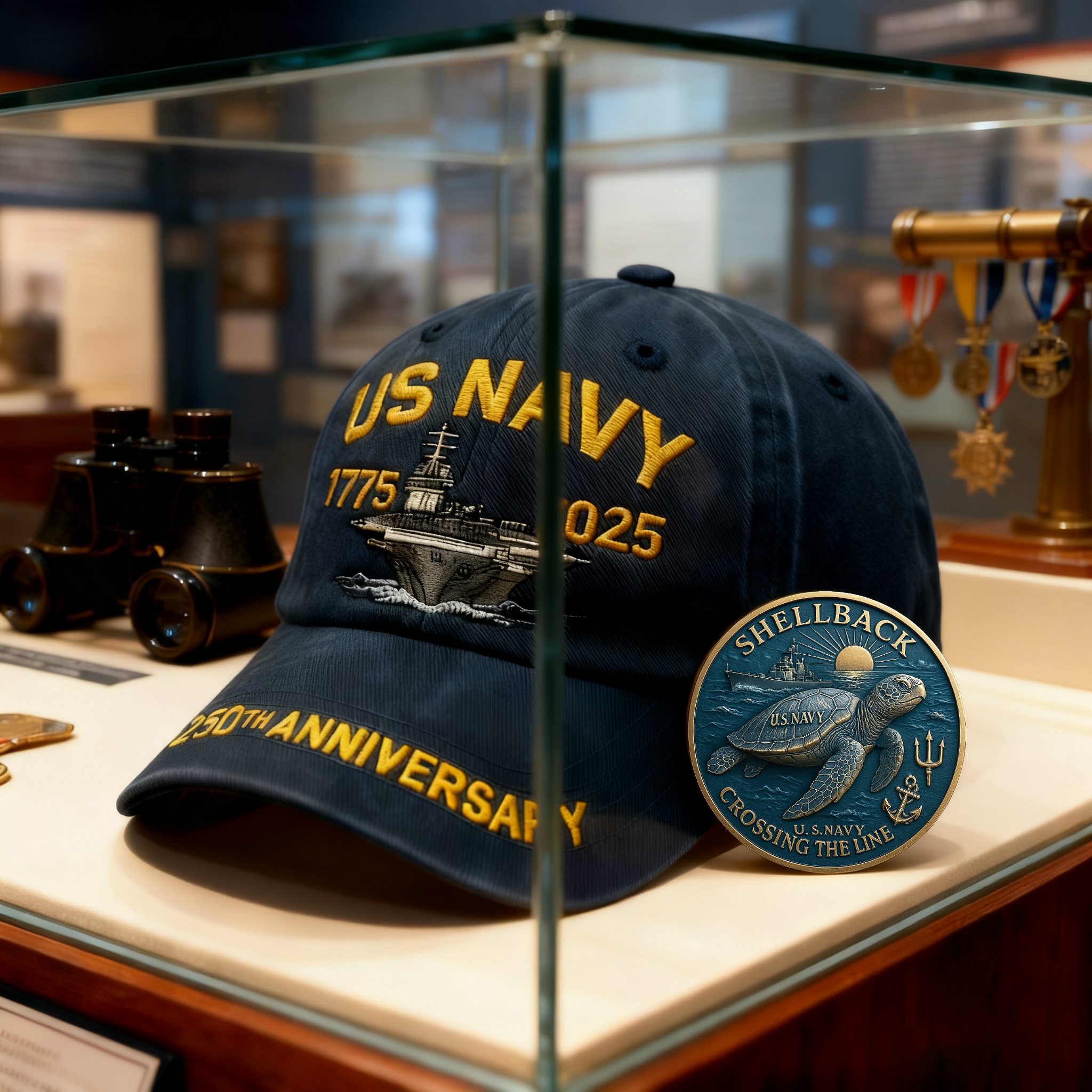 🎉Last Day Only $19.99 🇺🇸 250th Anniversary U.S. Navy Cap ⚓Free Symbolizes Honor Gift