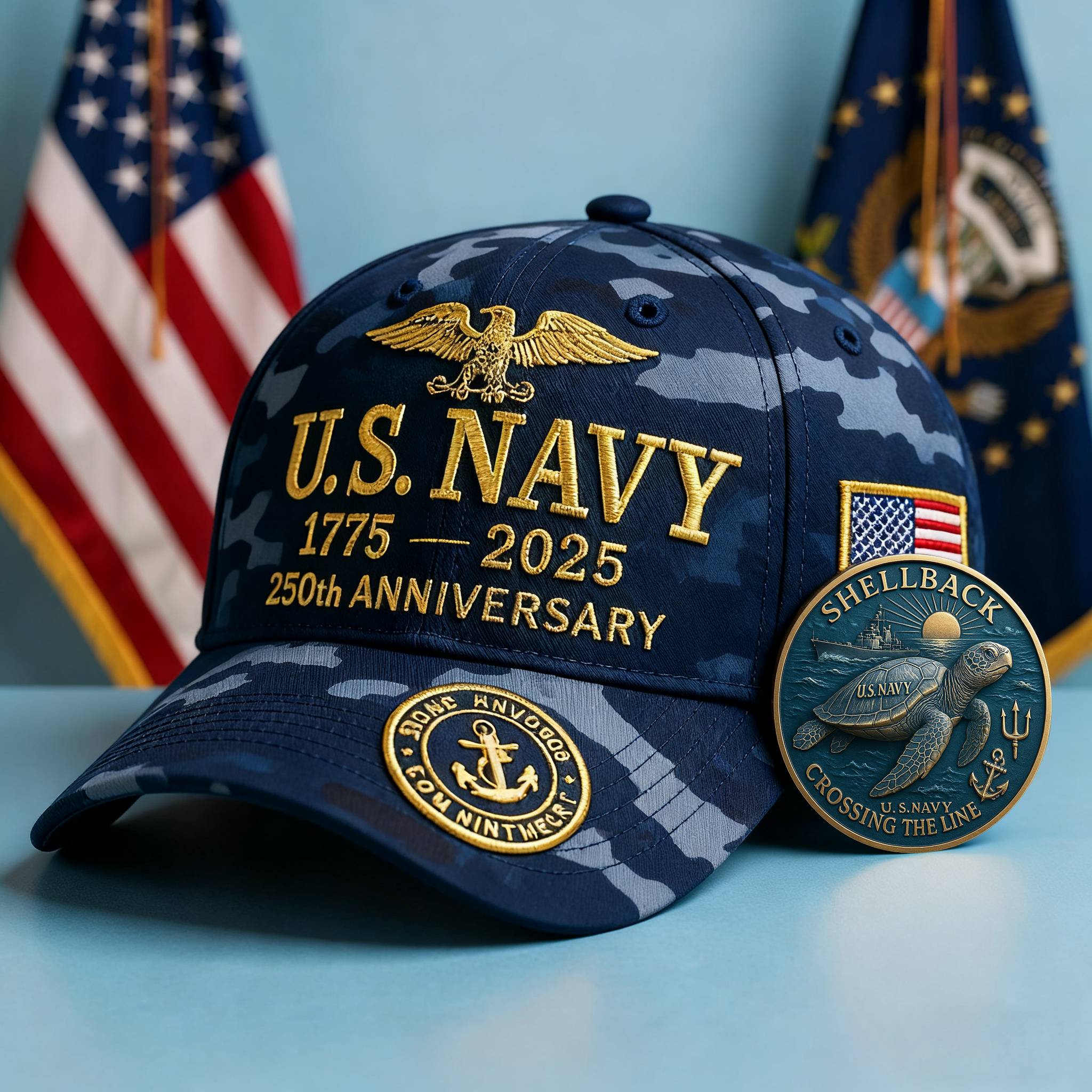 🎉Last Day Only $19.99 🇺🇸 250th Anniversary U.S. Navy Cap ⚓🎁Free Gifts