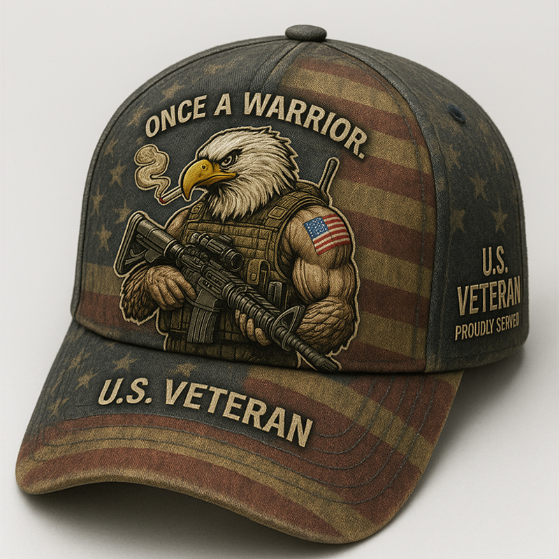 Patriotic Veterans Art Print Hat
