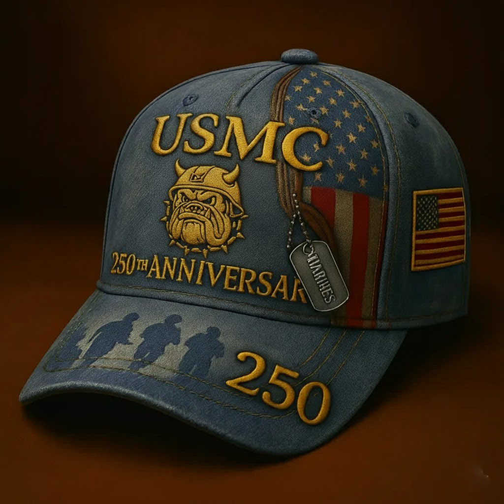 U.S. Marine Corps 250th Anniversary Cap – 1775–2025 Tribute Hat