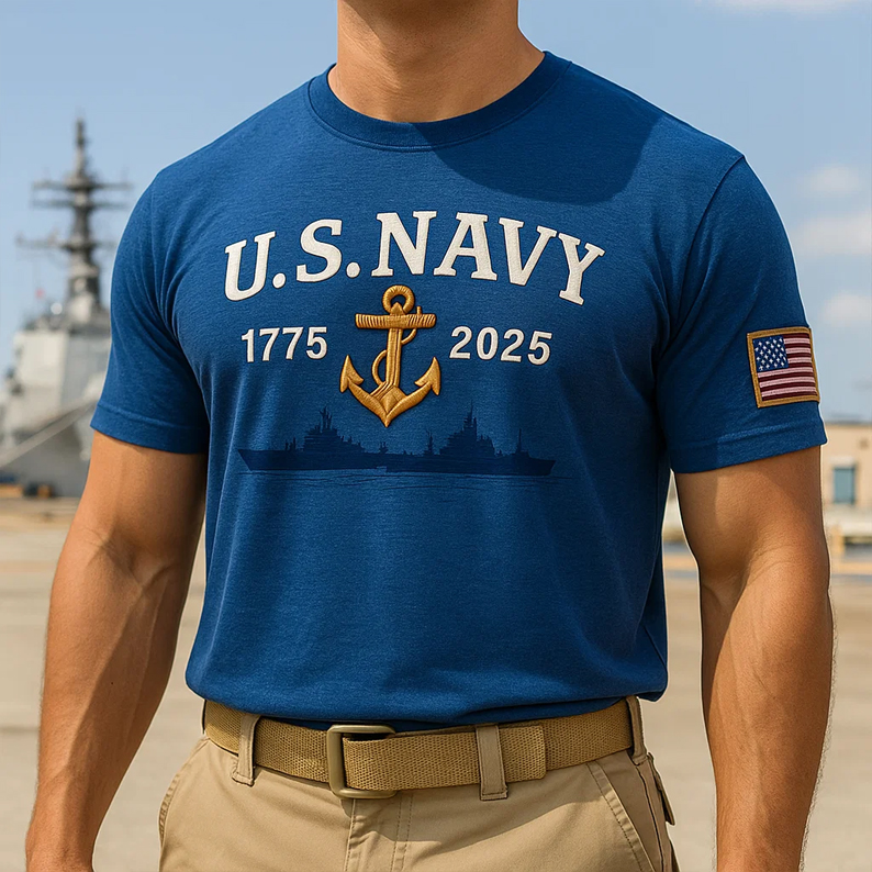 U.S. Navy 250th Birthday T-shirt