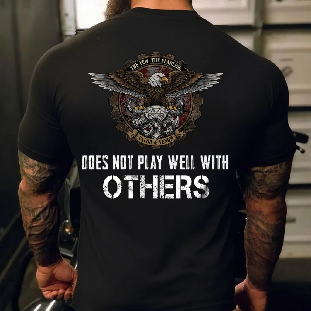 USMC "I'M THE MONSTER" Distressed T-Shirt | Marine Corps Motto Tee