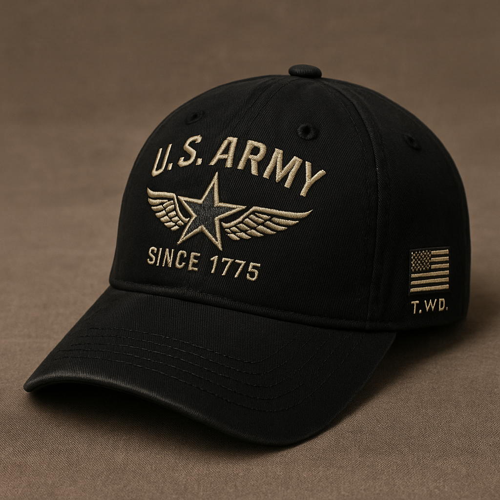 Army Flight Emblem Cap – Black