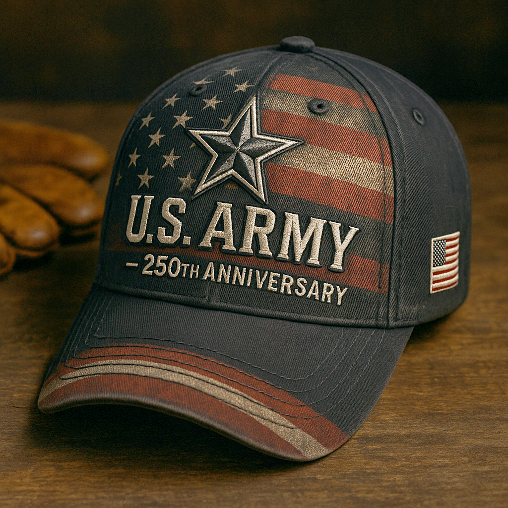 Army 250th Anniversary Vintage Baseball Cap