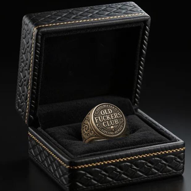 ⚡ Black Friday 24H Flash Sale-Old Fuckers Club – Lifetime Member Ring
