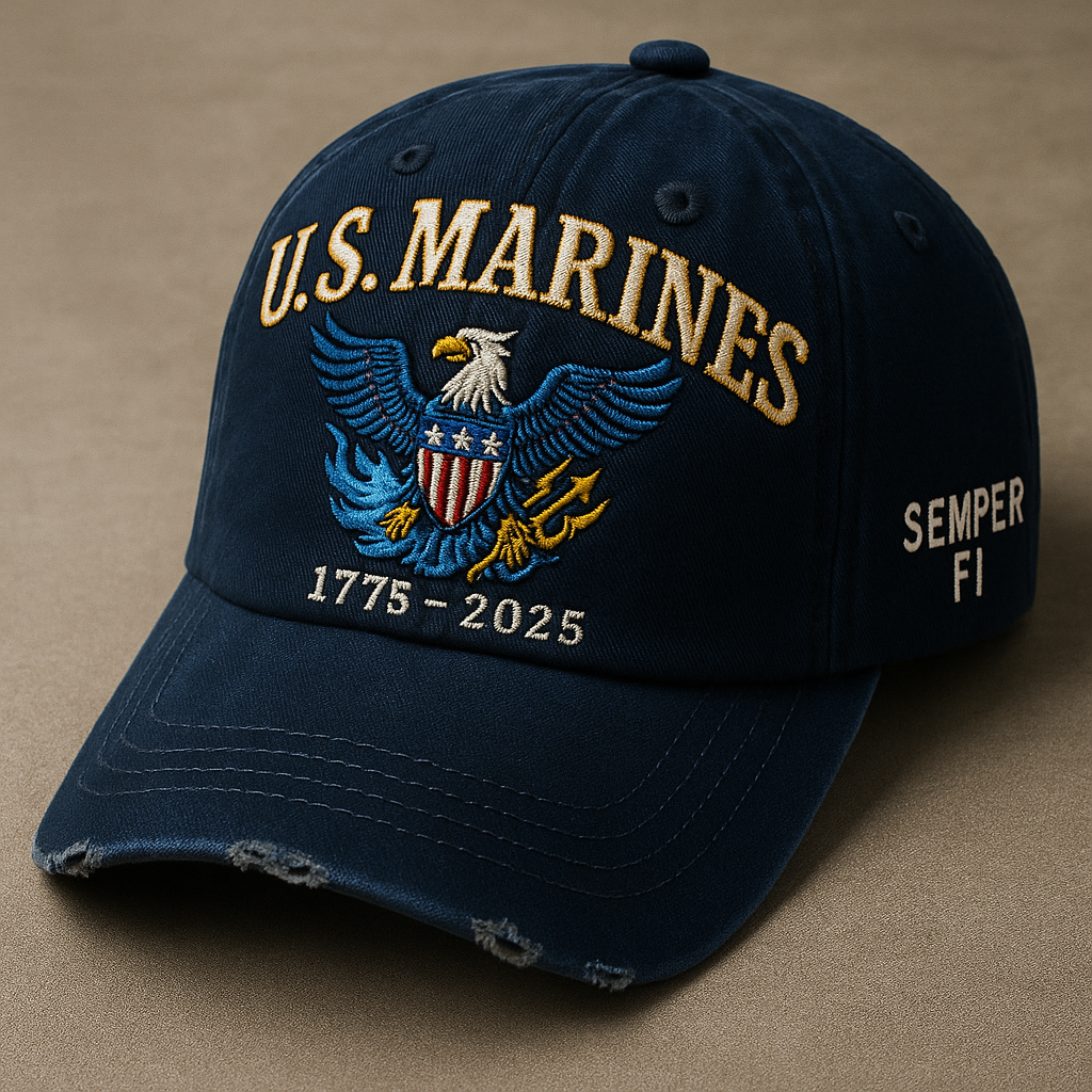U.S. Marines Blue Eagle Cap