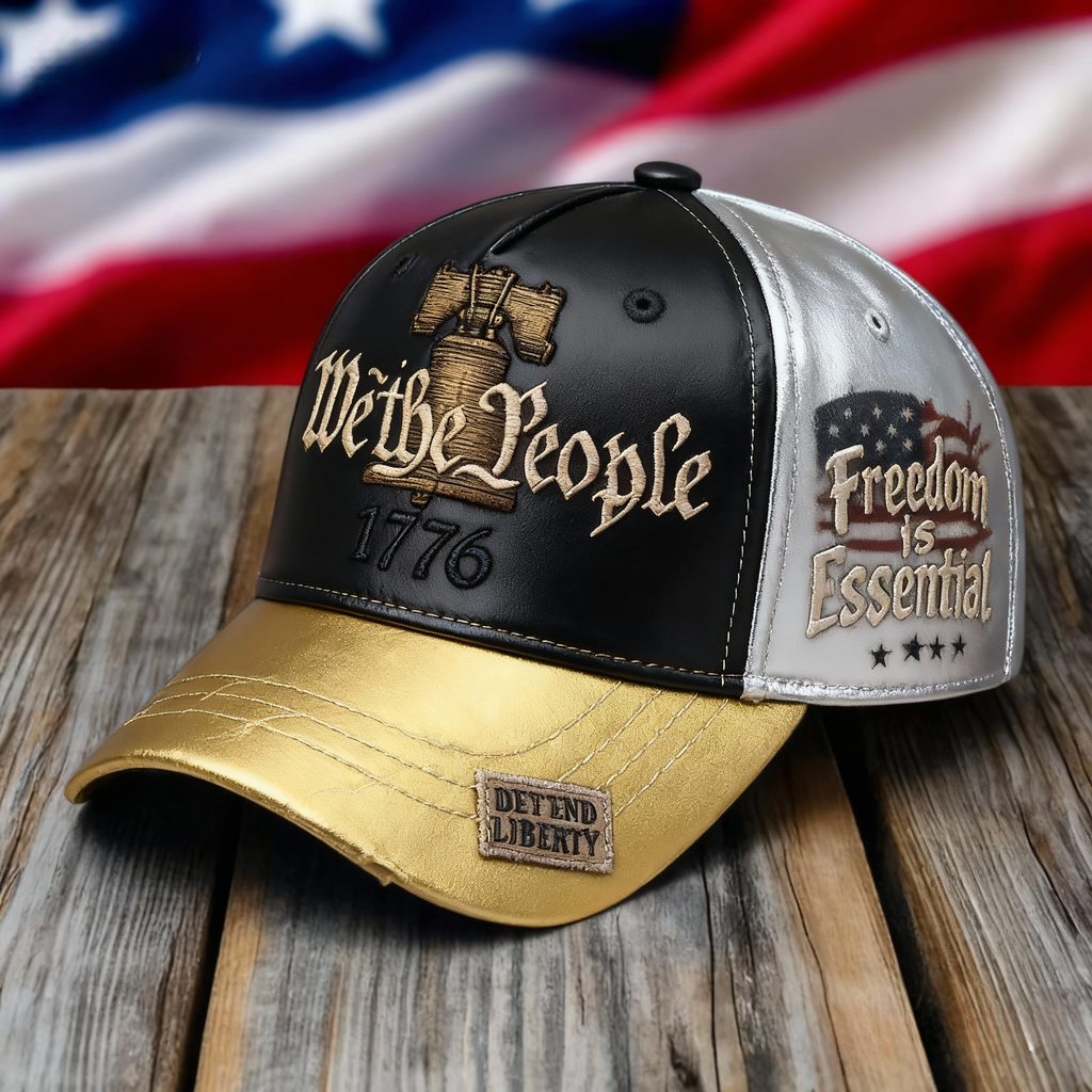 We The People 1776 Patriotic Vintage Cap – Freedom Is Essential Hat
