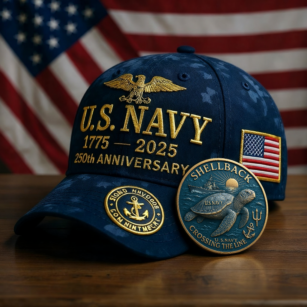 🎉Last Day Only $19.99 🇺🇸 250th Anniversary U.S. Navy Cap ⚓🎁Free Gifts