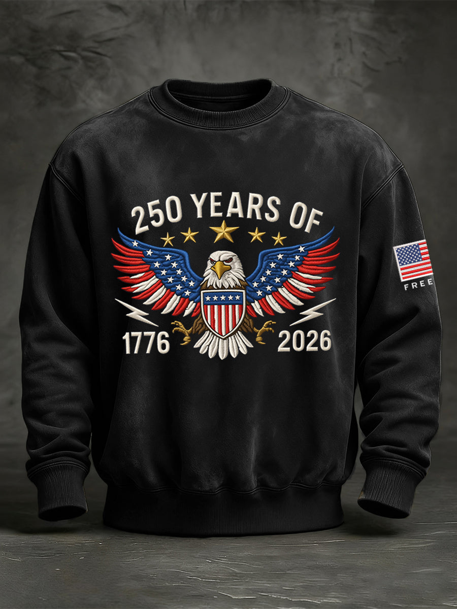 Men's 250 Years Of 1776-2026 Print Sweatshirt