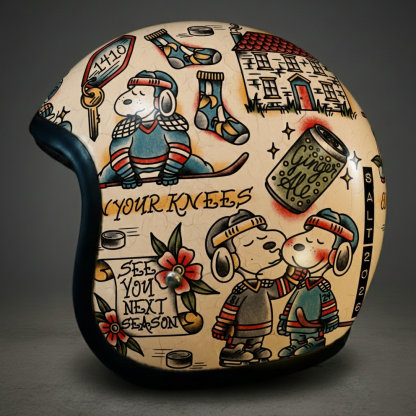 Old-School Flash & Ivory Heritage Helmet