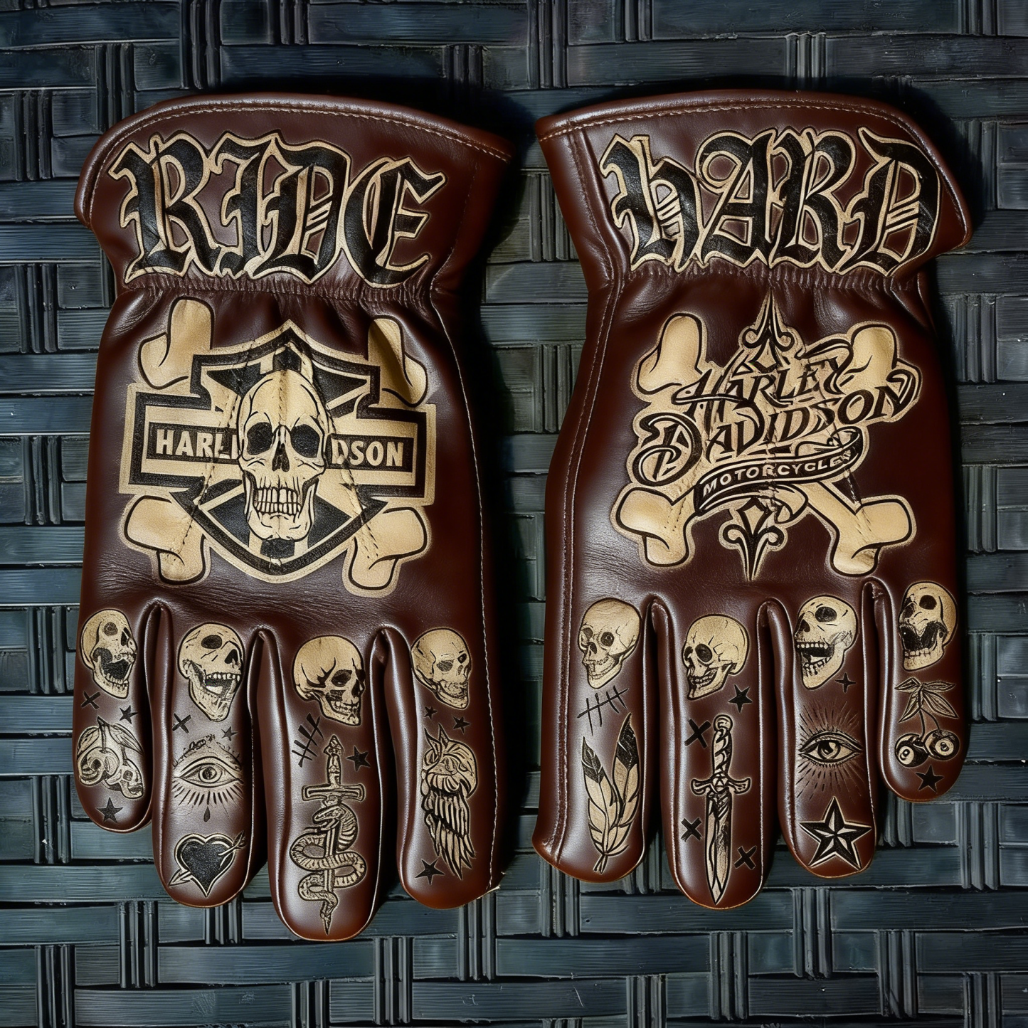 Vintage-Inspired Leather Work Gloves