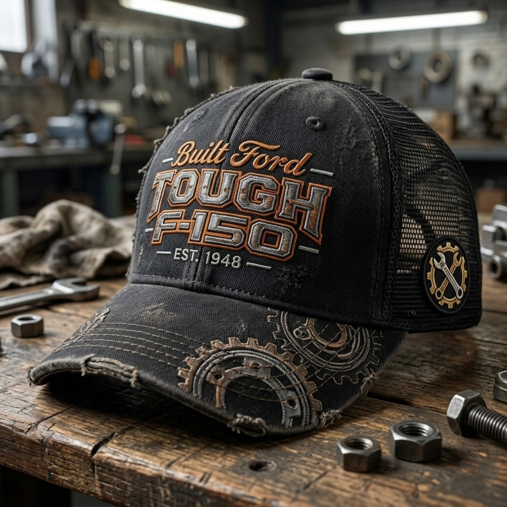 Built Ford Tough F-150 Trucker Baseball Cap