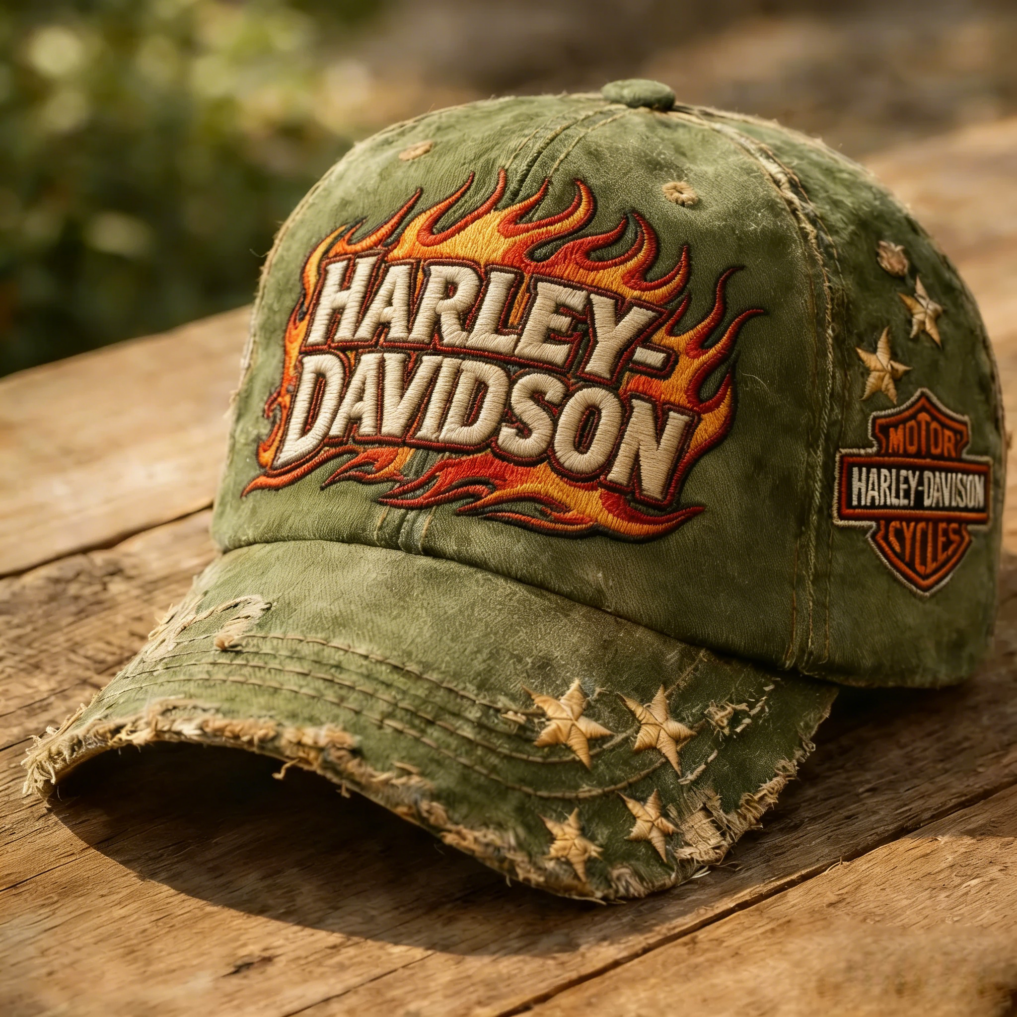 Harley Biker Style Baseball Cap