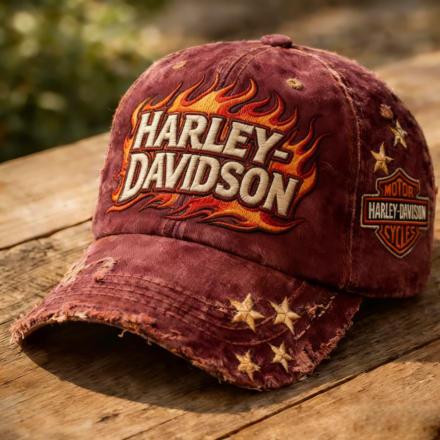 Harley Biker Style Baseball Cap