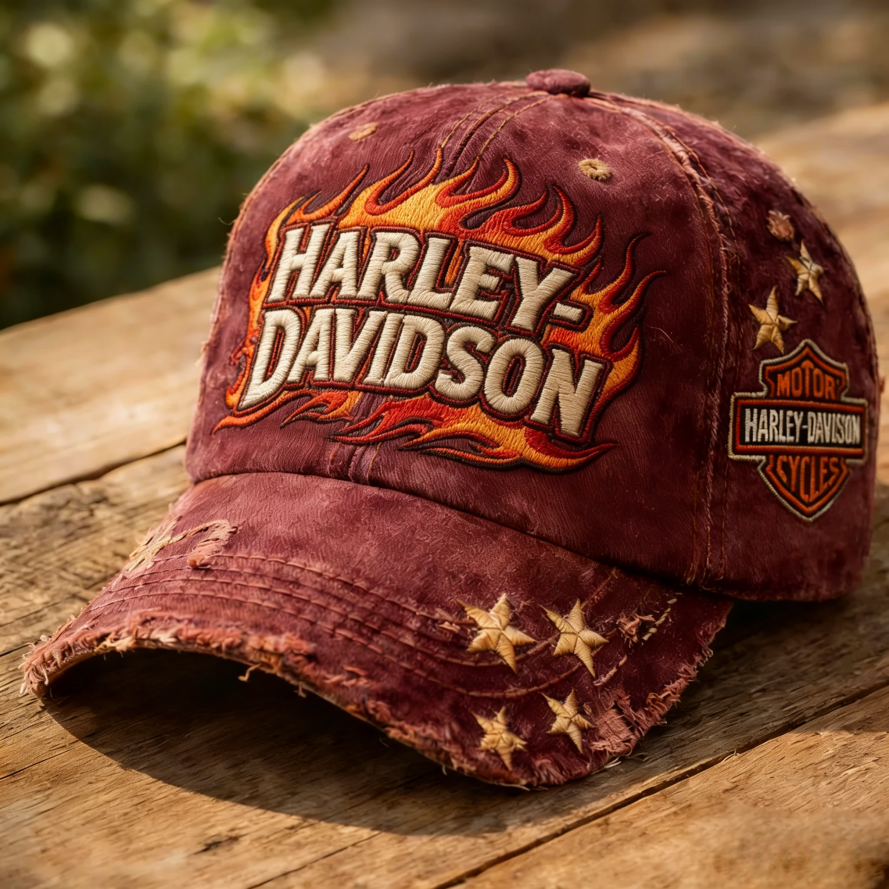 Harley Biker Style Baseball Cap