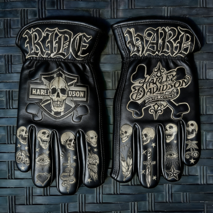 Vintage-Inspired Leather Work Gloves