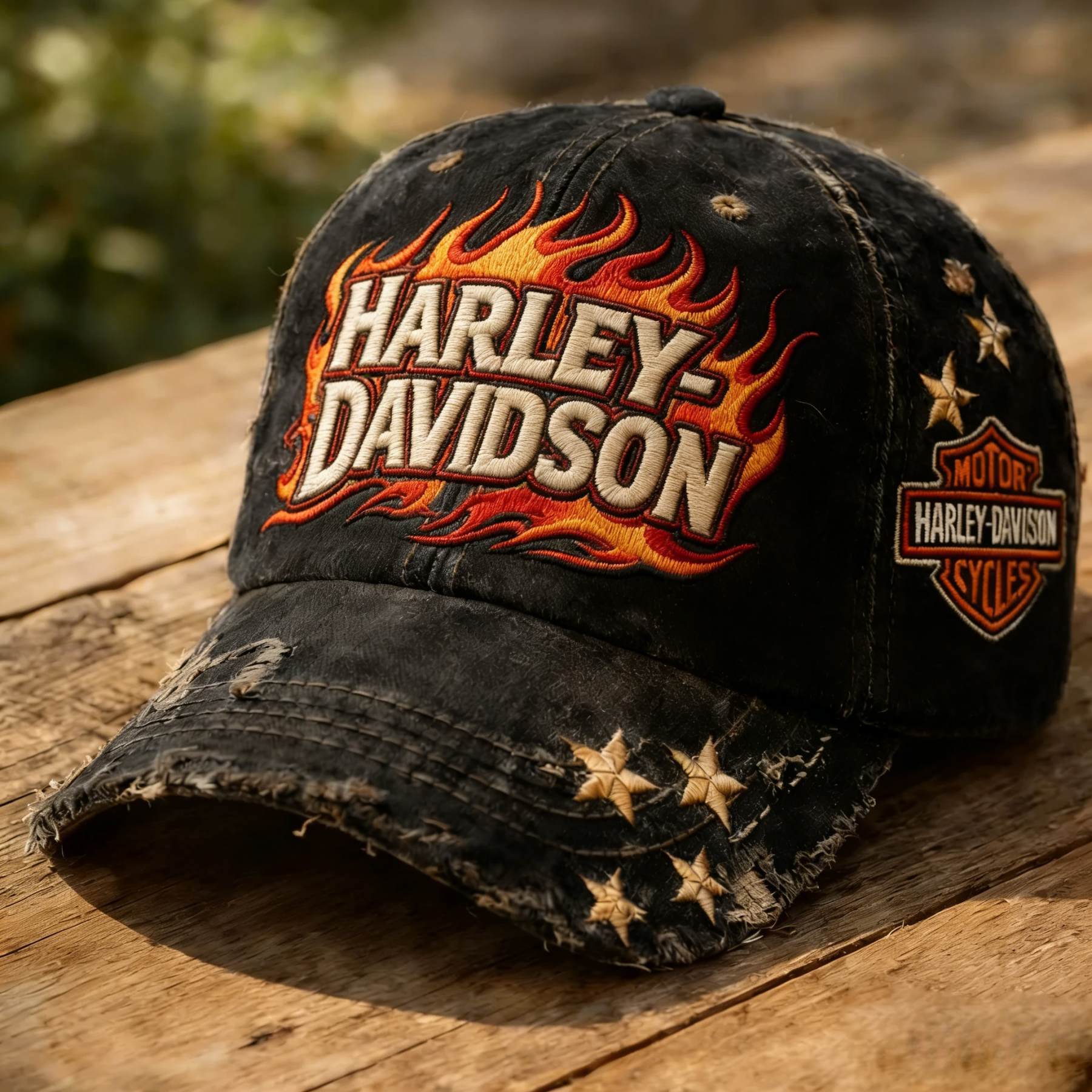 Harley Biker Style Baseball Cap