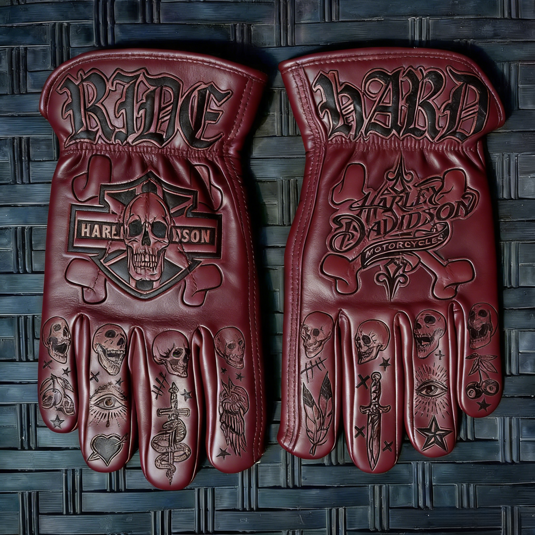 Vintage-Inspired Leather Work Gloves