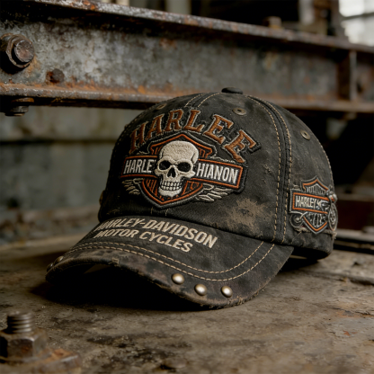 Biker Style Baseball Cap