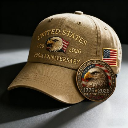 🎉Last Day Only $19.99❤️America 250th Anniversary Hat 🇺🇸🎁Free Symbolizes Honor Gift