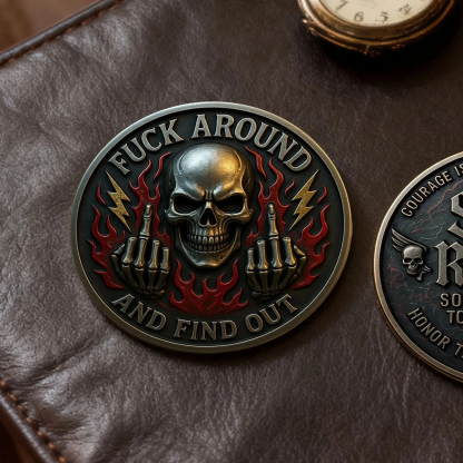 FAFO Challenge Coin:Stay Ready So You NeverHave't Get Ready F Around & Find OUT