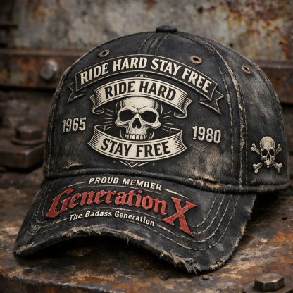 Vintage Distressed Skeleton pattern Outdoor Baseball Cap