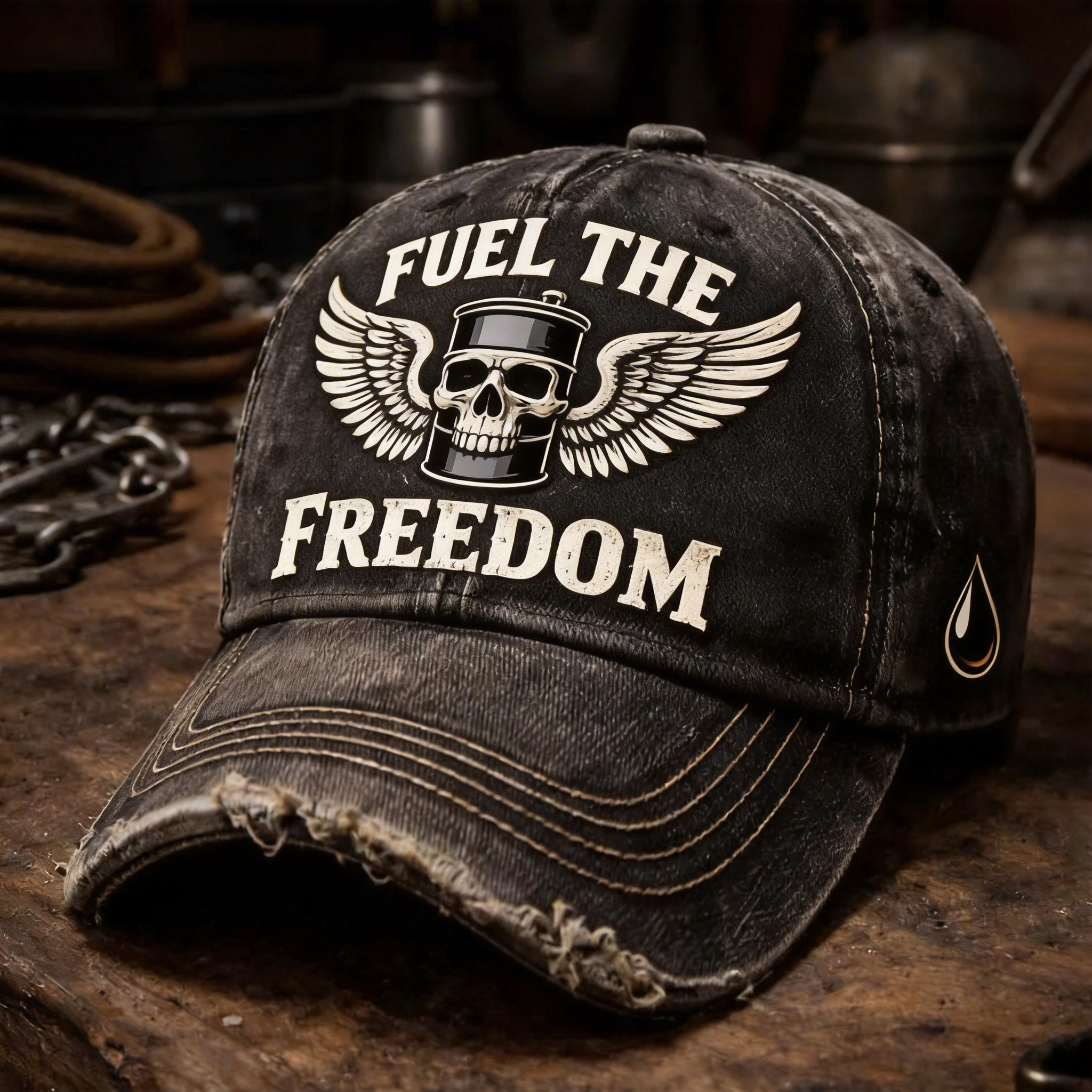 Vintage Distressed Skeleton pattern Outdoor Baseball Cap