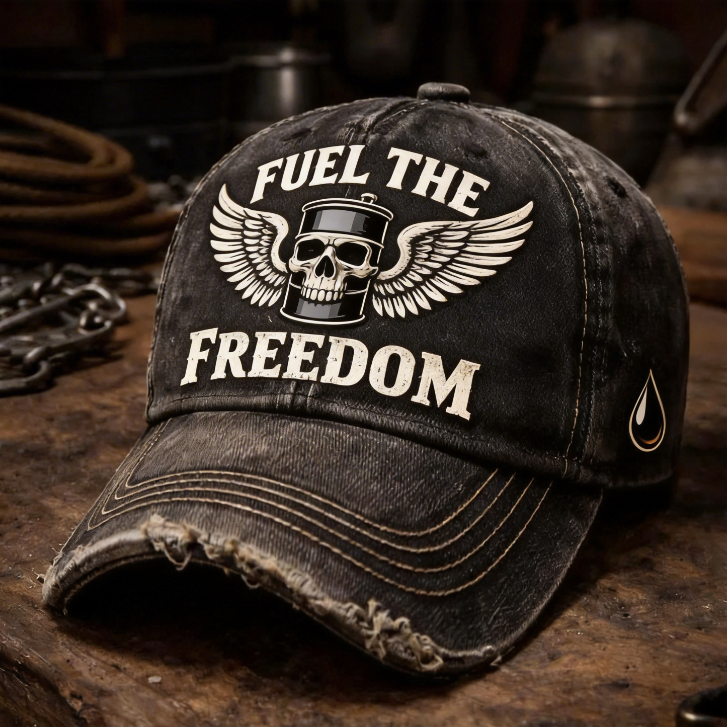 Vintage Distressed Skeleton pattern Outdoor Baseball Cap