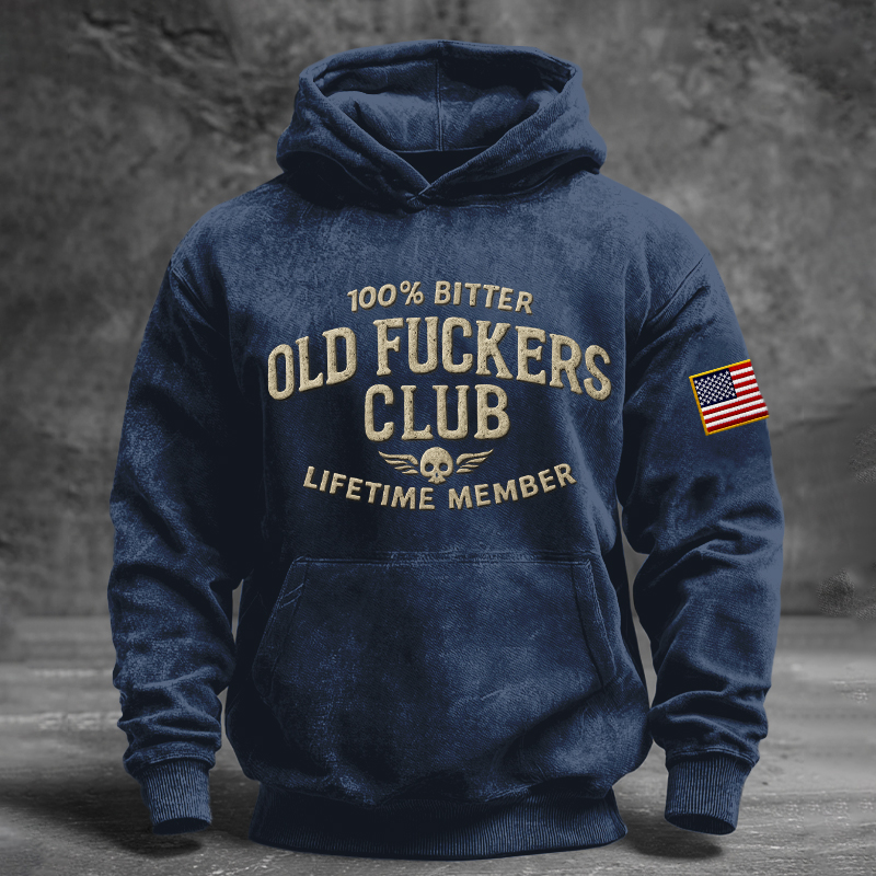 Vintage "Old Club" Lifetime Member Hoodie