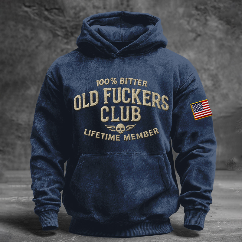 Vintage "Old Club" Lifetime Member Hoodie