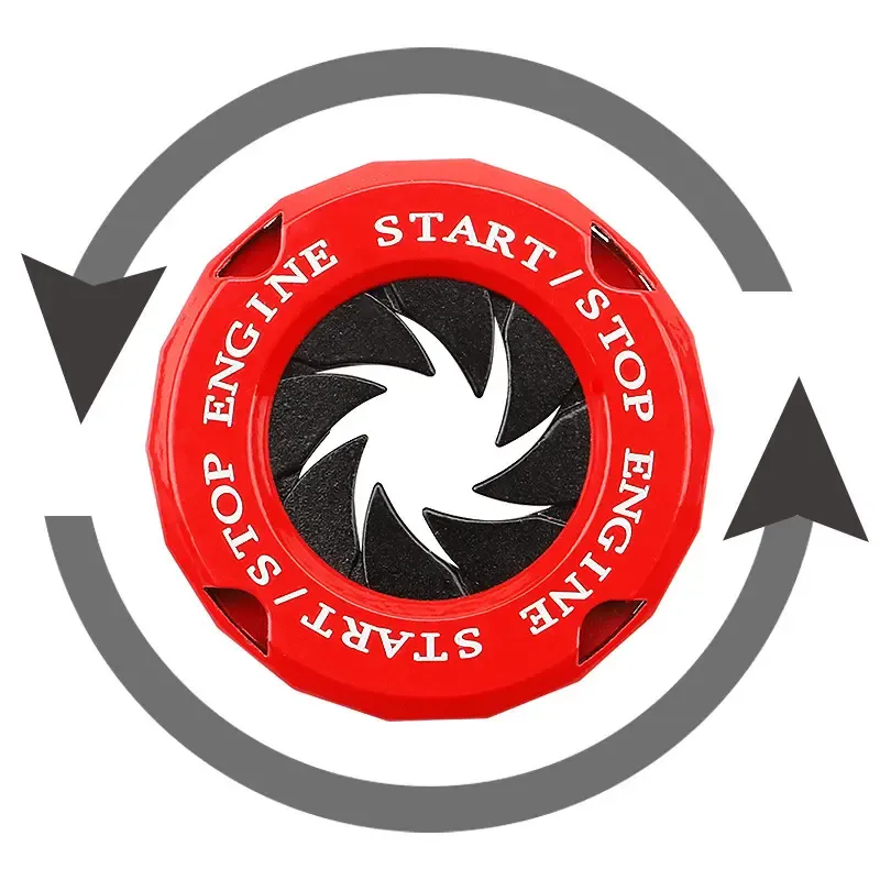 Naruto Style Car Engine Start Button Cover for Vehicles & Motorcycles Full Alloy Protective Design Enhanced Interior Style Sporty Touch