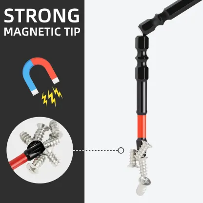 SnapFixMate FPH2 Impact Screwdriver Bit Set for Electricians, S2 Steel 65mm & 110mm, 1/4 Inch Hex Shank Magnetic Cross Slot Screw Driver Drill Bits Used on Circuit Breakers