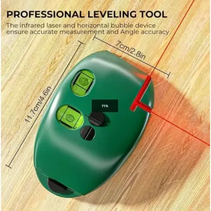 ProLine™ 90° Professional Laser Level Square – Dual-Line Self-Leveling Projector | Essential for Tiling, Flooring & Layout | Ultra-Portable & High-Visibility Red Beam