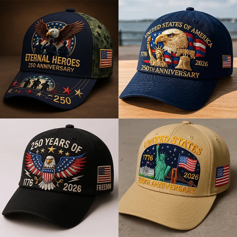 Eagle & Liberty – United States 250th Anniversary Hat🎁