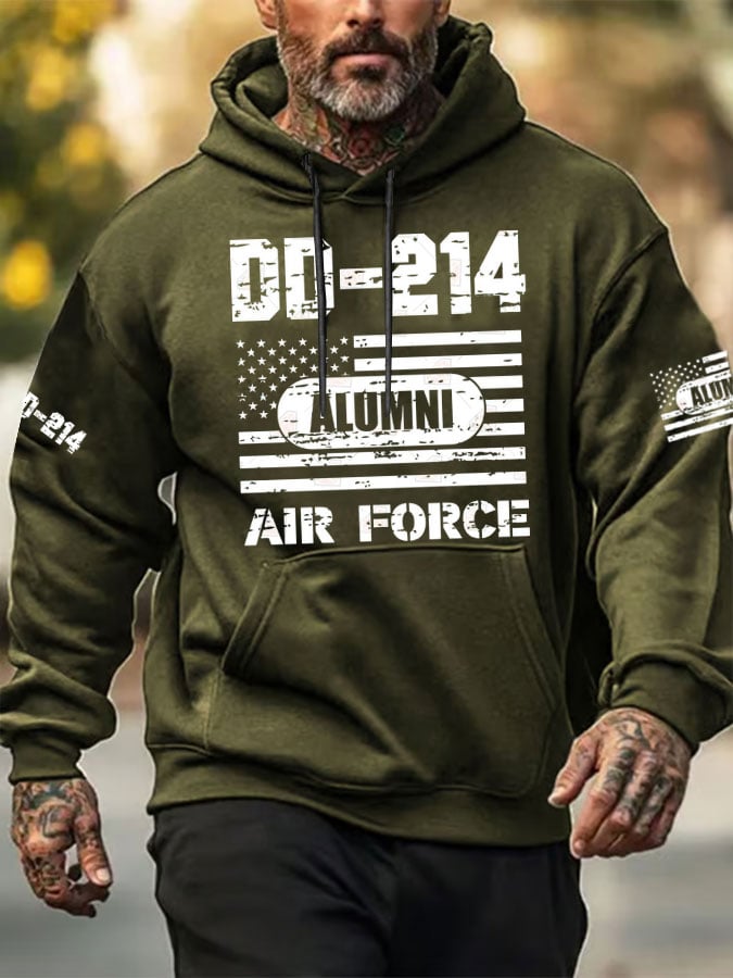 Men's DD-214 Alumni Print Hoodie