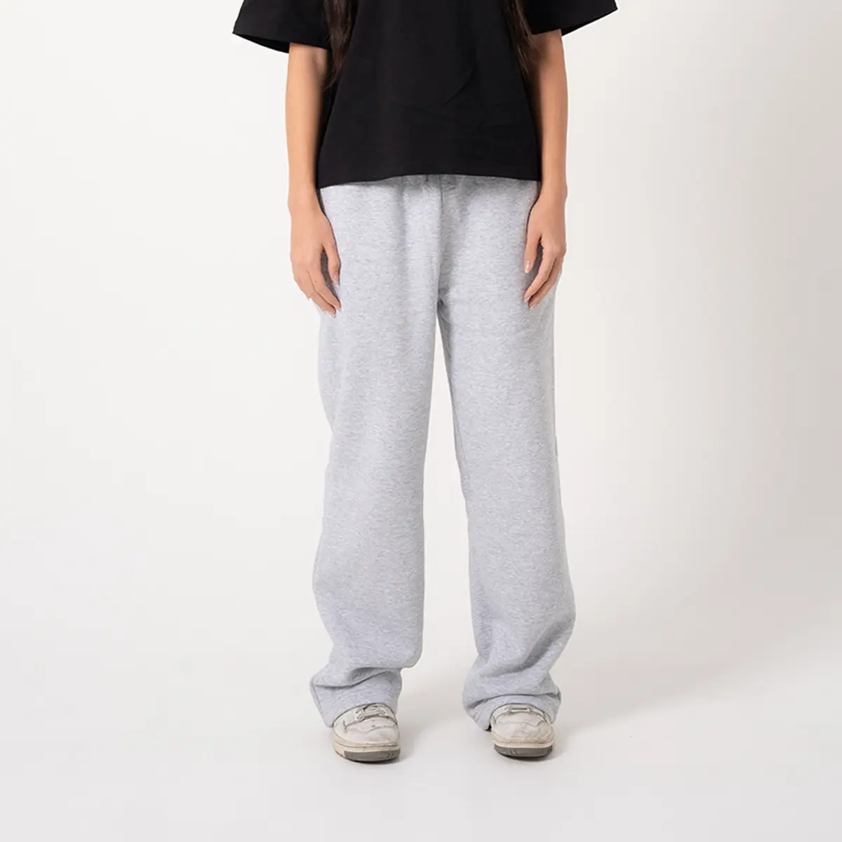 350 GSM 'Heather Grey' Fleece Sweatpants