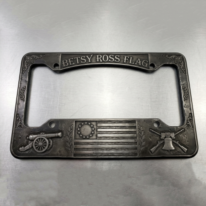 Patriot’s Shield | Vintage Relief License Plate Frame