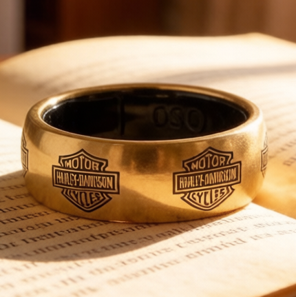 Vintage Tire Texture Harley Wind Ring