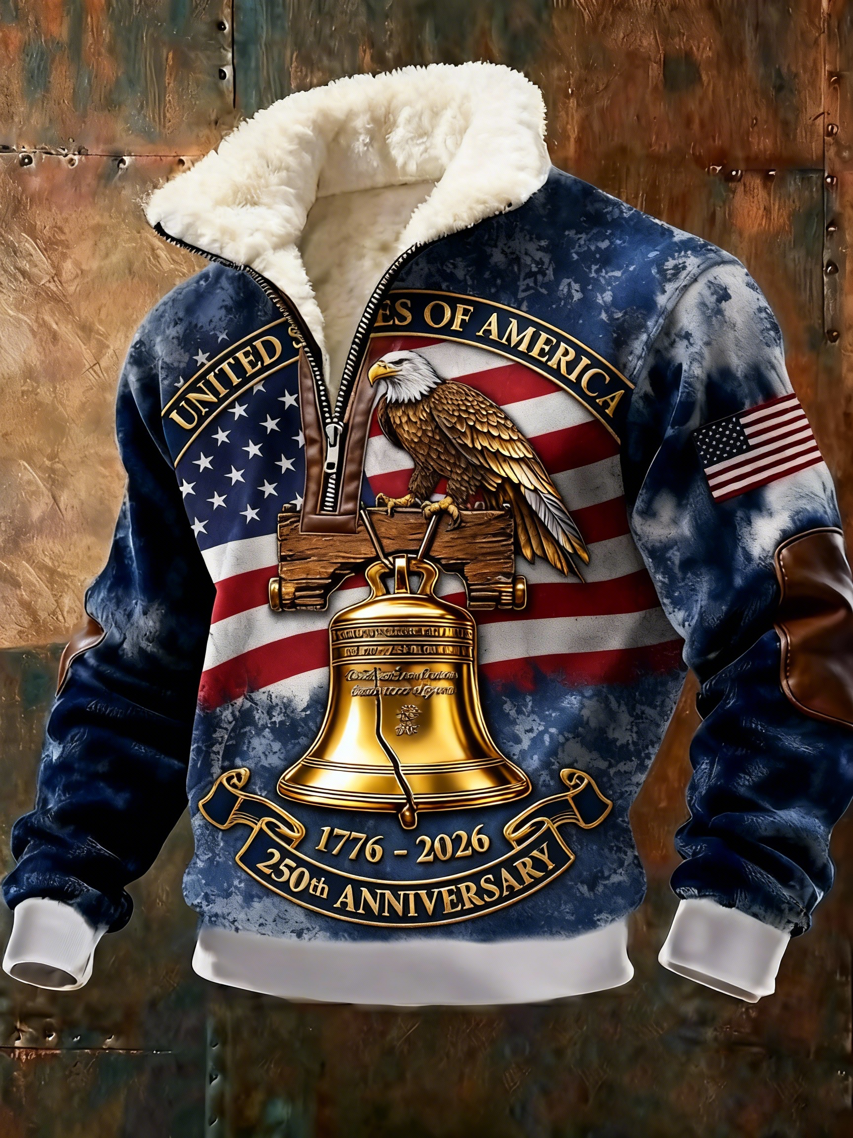 United States 250th Anniversary Sherpa Fleece Top