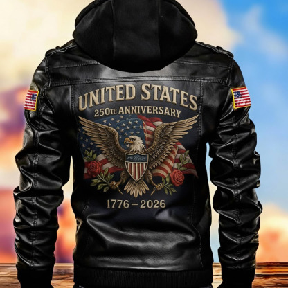 United States 250th Anniversary Eagle Leather Jacket