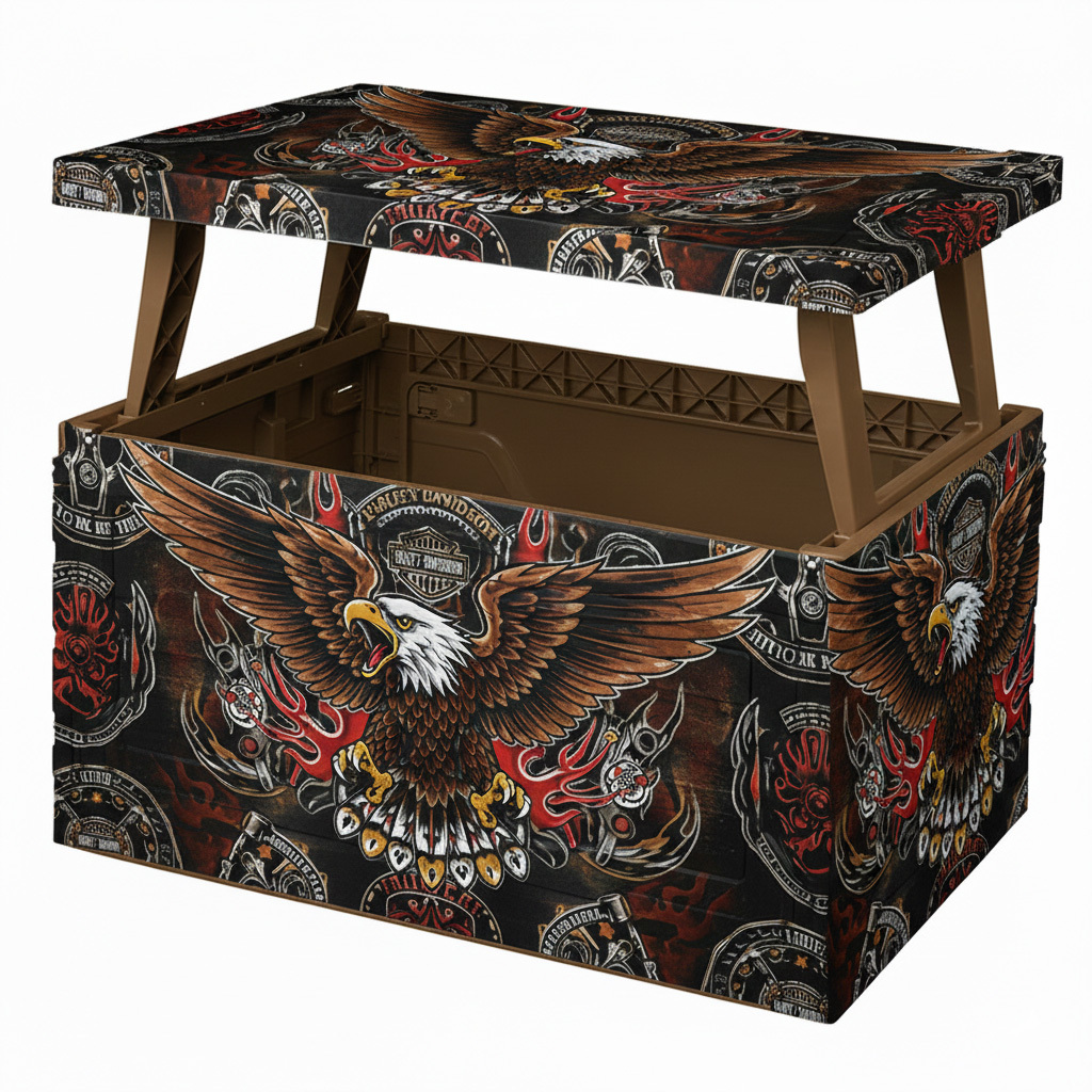 Retro Biker Style Foldable Storage Box