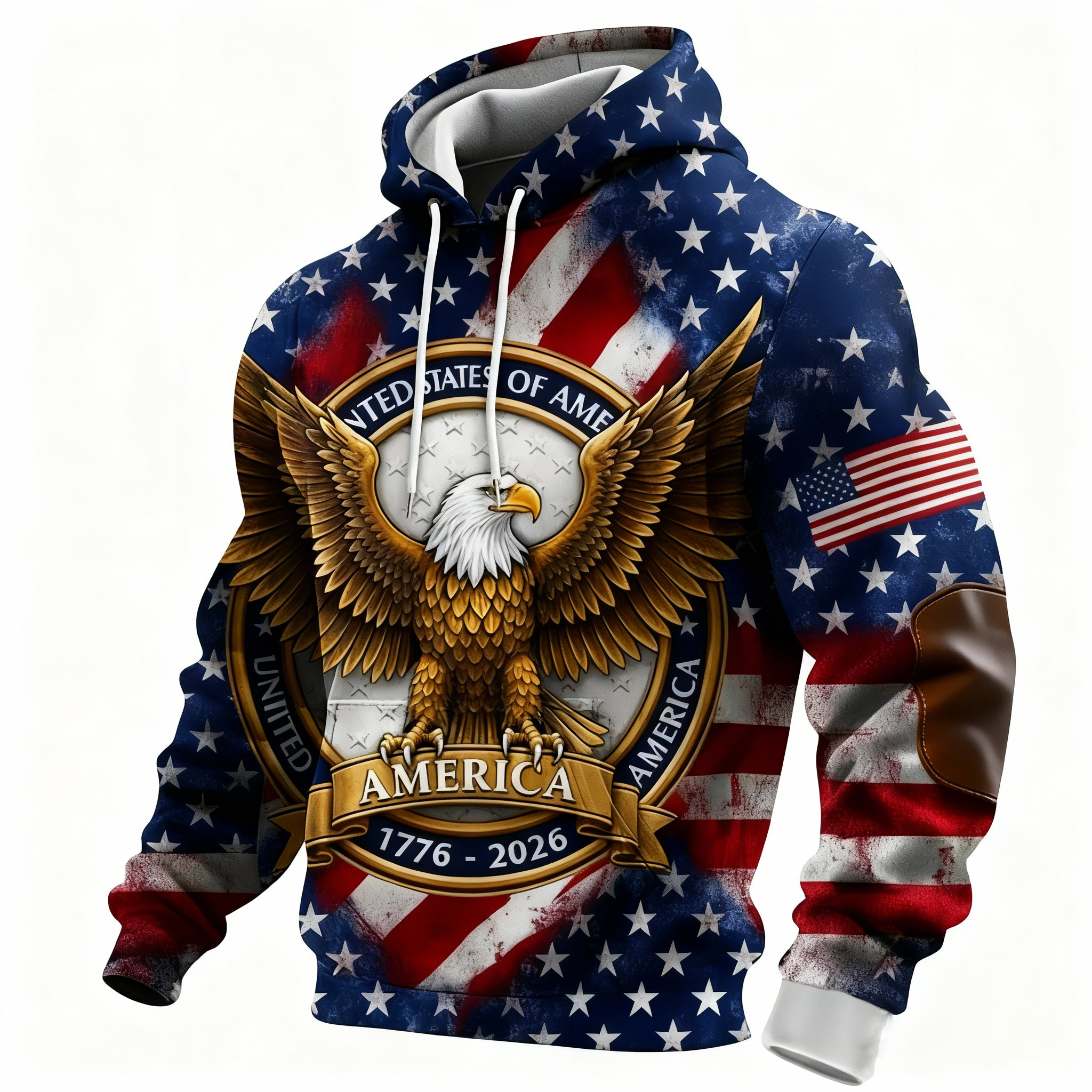[Copy]United States 250th Anniversary Eagle Leather Jacket
