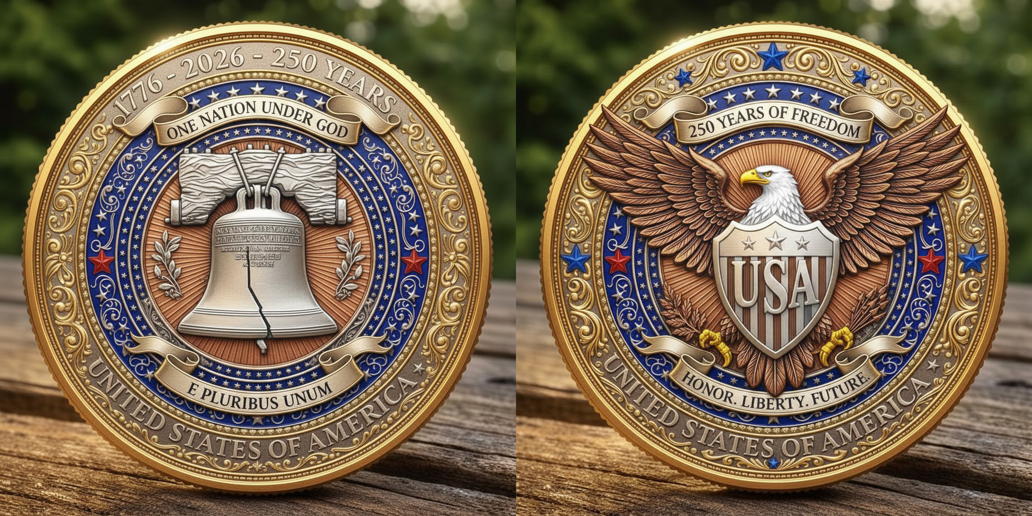 U.S 250th Anniversary Commemorative Coin