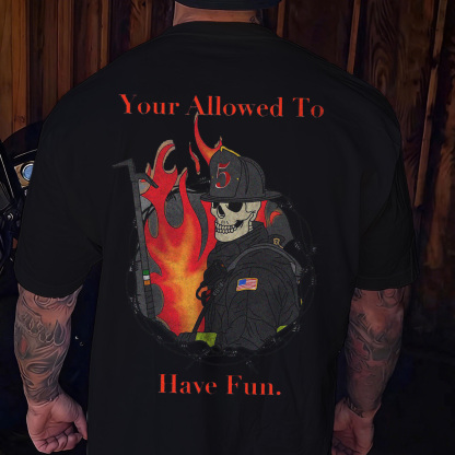 Firefighter Themed Edgy Tee