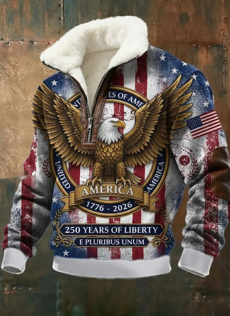 USA 250th Anniversary Fleece-Lined Jacket 