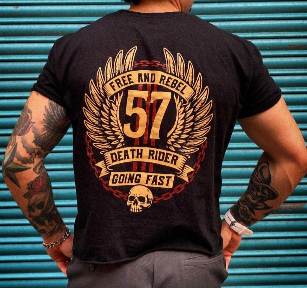 Vintage Death Rider Motorcycle T-Shirt