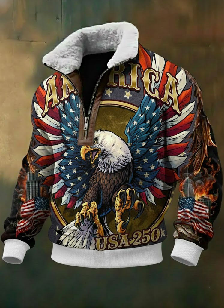 USA 250th Anniversary Fleece-Lined Jacket 